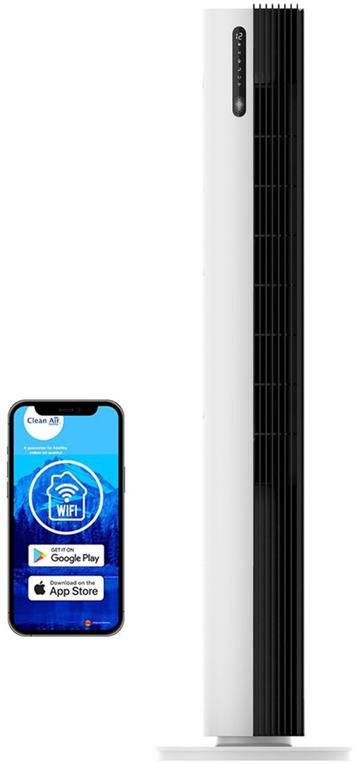 Tour Ventilateur Chauffant Clean Air Optima CA-904W - 2 En 1 Chauffage & Ventilateur - Pour Pièces Jusqu’à 40m²