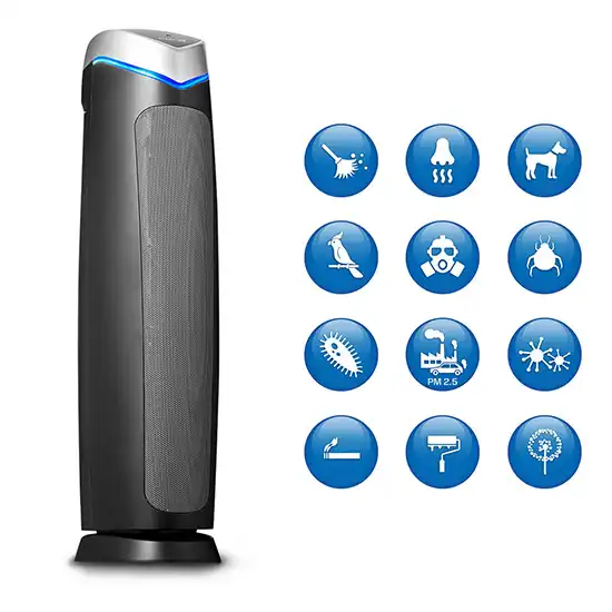 Luchtreinigers, huishoudelijke luchtreinigers, luchtreiniging, luchtreiniger voor thuis, elektronische luchtreinigers, luchtreiniger voor allergieën, HEPA-luchtreinigers, luchtreiniger met filter, luchtreiniger met afstandsbediening, draagbare luchtreinigers, luchtreiniger met automatische uitschakeling, luchtreiniger met LED-verlichting, luchtreiniger met geavanceerde technologie, luchtreiniger met ionisator, luchtreiniger met UV-C-licht, luchtreiniger met ozon