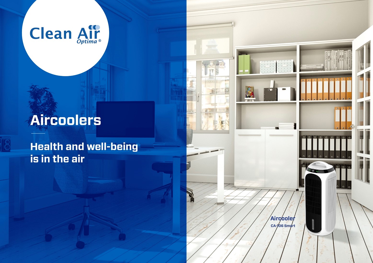 Rafraîchisseur d'air, purificateur d'air, humidificateur et ventilateur  4en1 CA-106 Smart