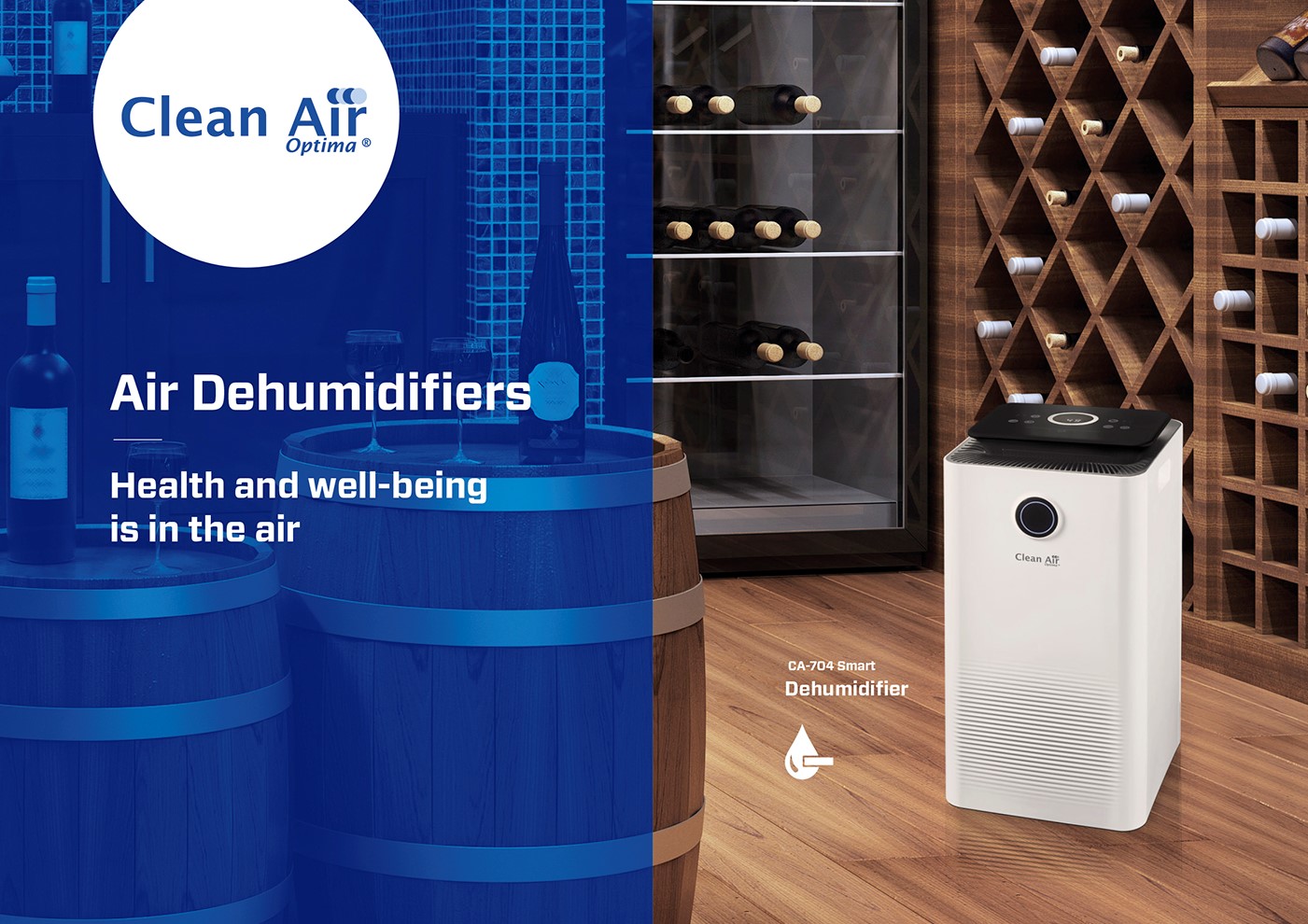 Déshumidificateur et purificateur d'air CA-704 Smart