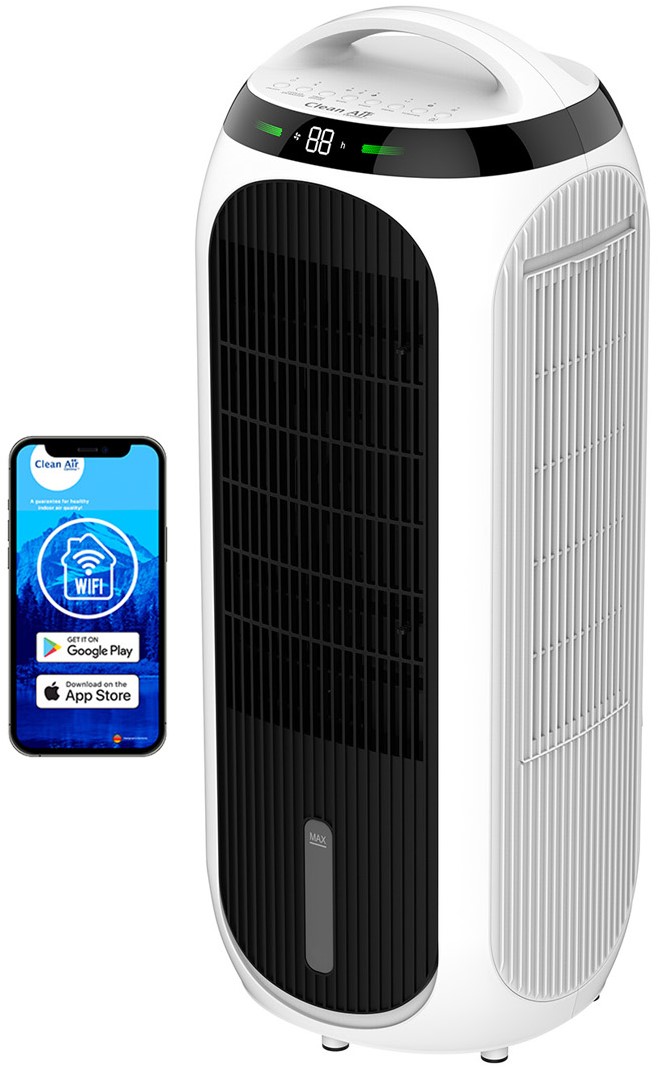 Rafraîchisseur d'air, purificateur d'air, humidificateur et ventilateur  4en1 CA-106 Smart